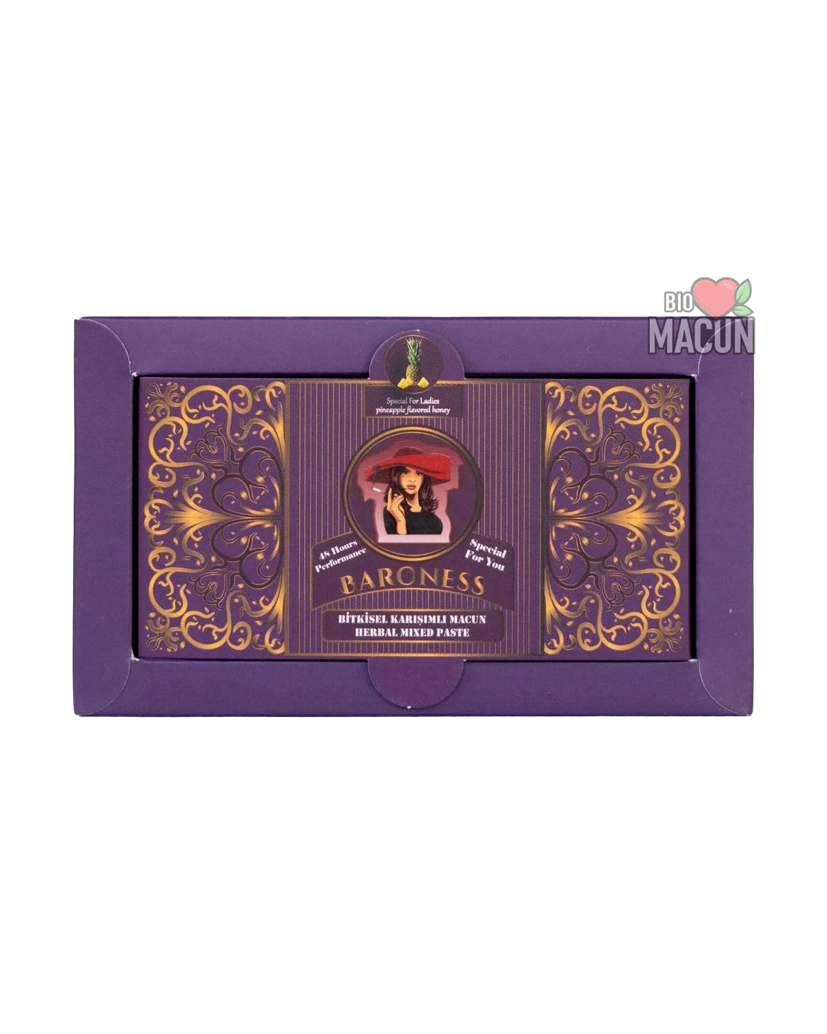 Епимедиум Маджун - BARONESS Pineapple Macun 10×15g Сашета Афродизиак Второстепенно изображение